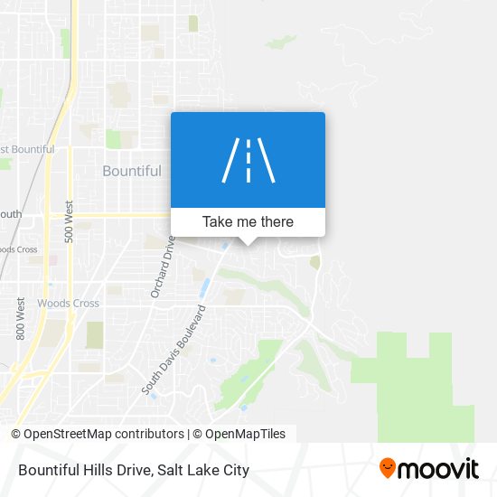 Bountiful Hills Drive map
