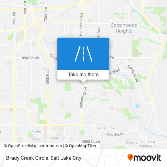Brady Creek Circle map