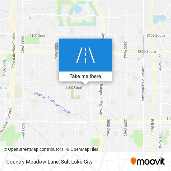 Country Meadow Lane map