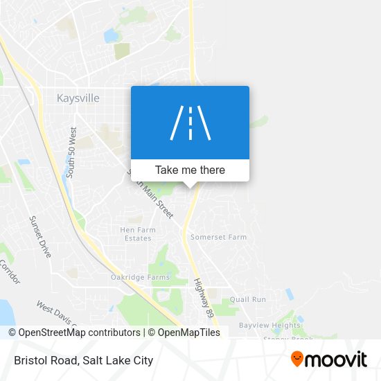 Mapa de Bristol Road