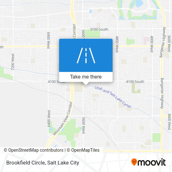 Brookfield Circle map
