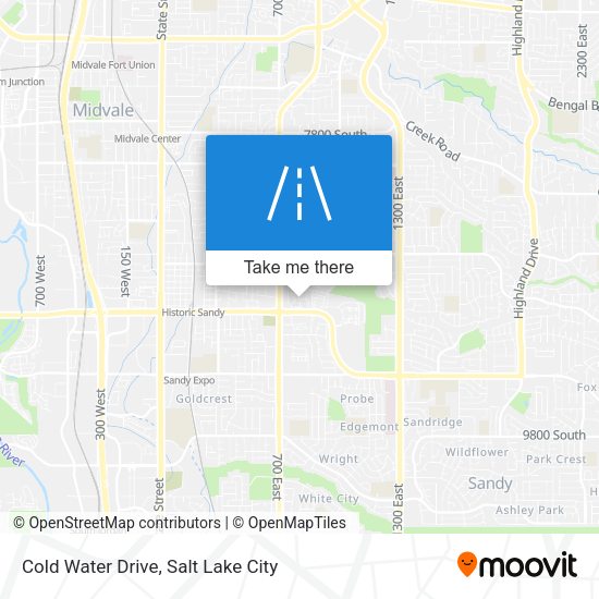 Cold Water Drive map
