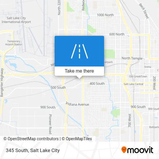 Mapa de 345 South