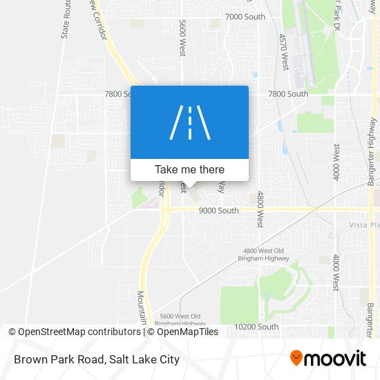 Brown Park Road map