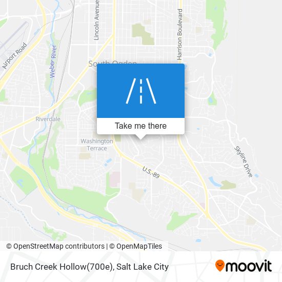 Bruch Creek Hollow(700e) map