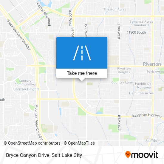 Bryce Canyon Drive map