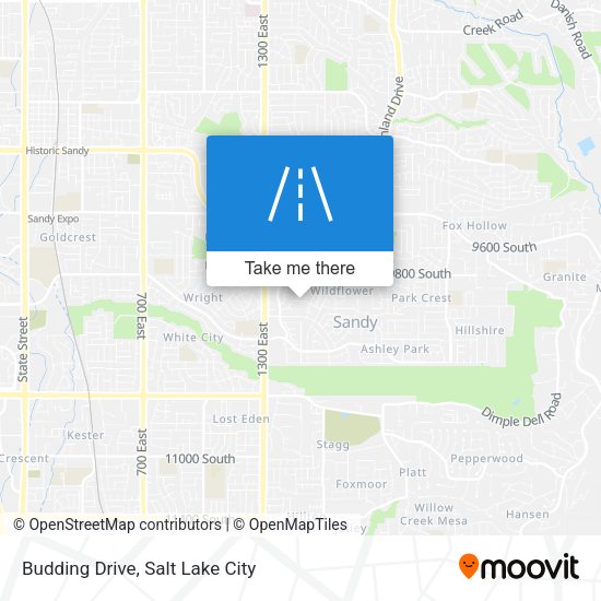 Budding Drive map