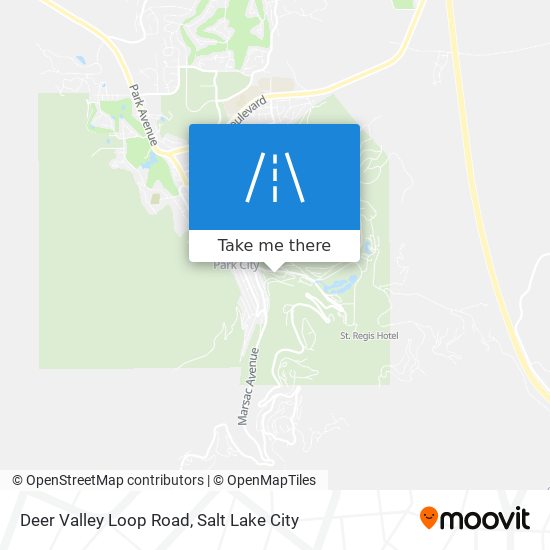 Deer Valley Loop Road map