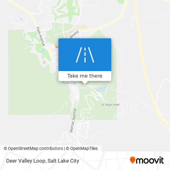 Deer Valley Loop map