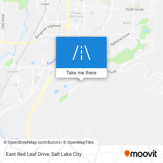 Mapa de East Red Leaf Drive
