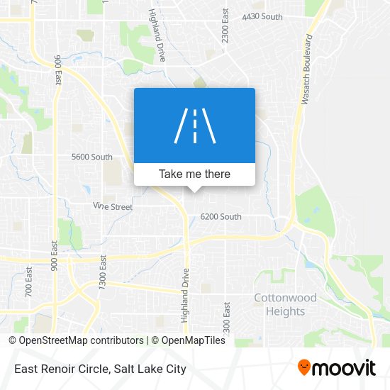 East Renoir Circle map