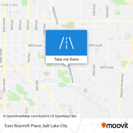 Mapa de East Roycroft Place