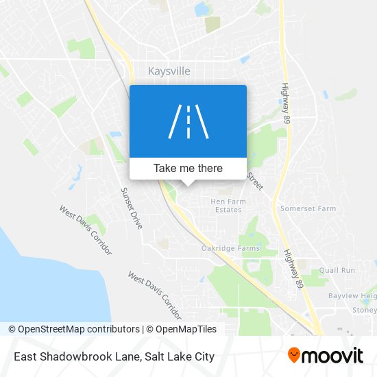 East Shadowbrook Lane map