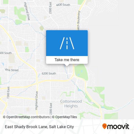 East Shady Brook Lane map