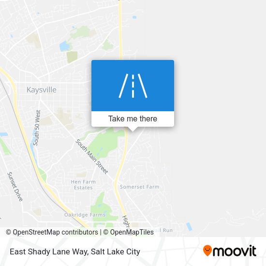 East Shady Lane Way map