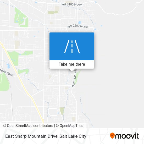 Mapa de East Sharp Mountain Drive
