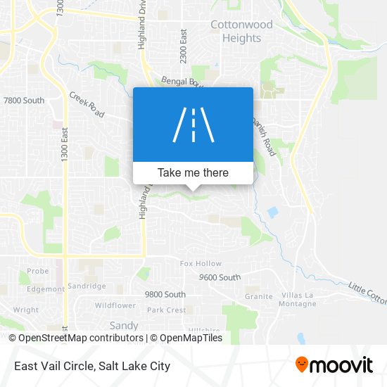 East Vail Circle map