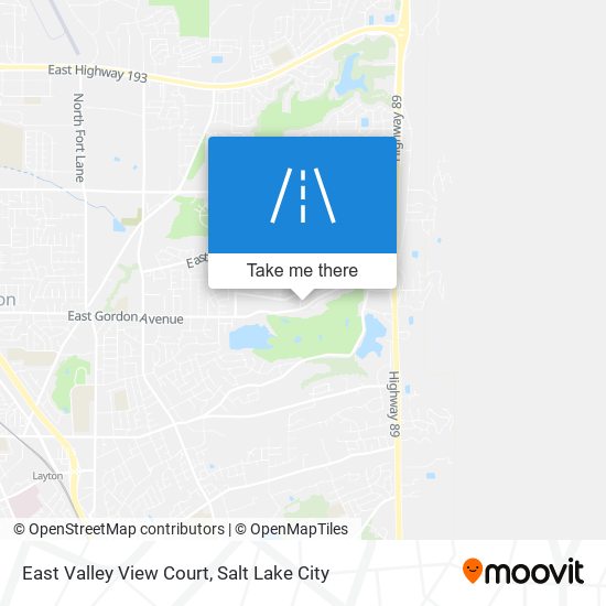 East Valley View Court map