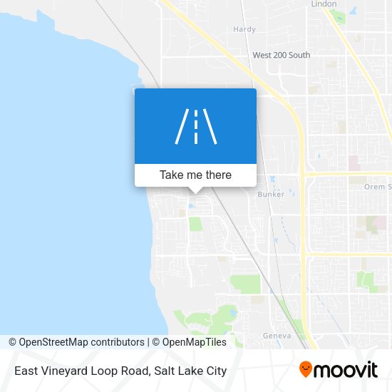 East Vineyard Loop Road map