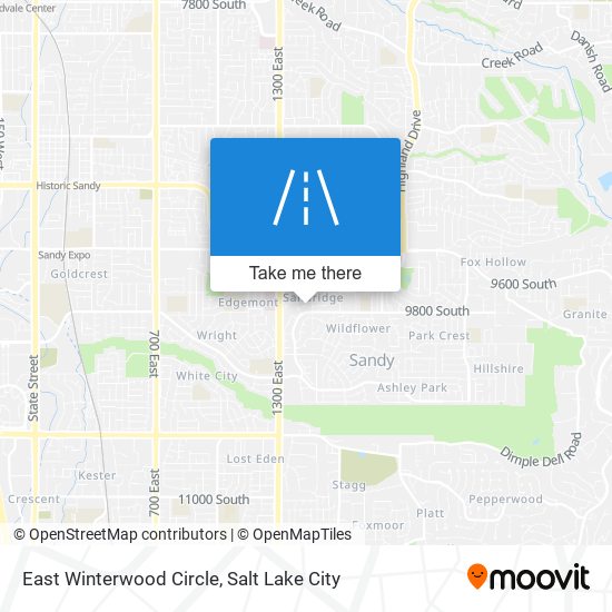 East Winterwood Circle map