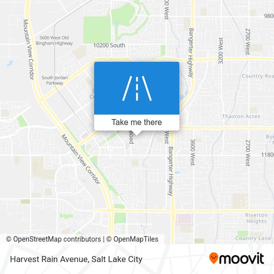 Harvest Rain Avenue map