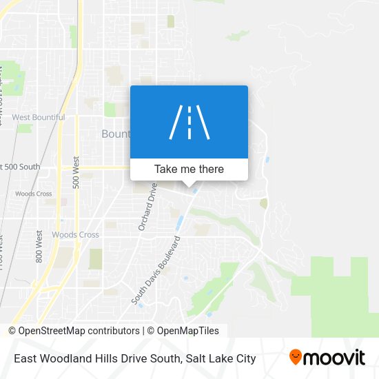 East Woodland Hills Drive South map