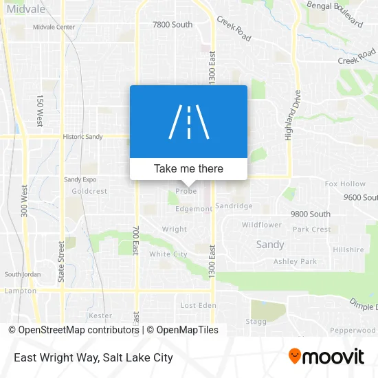 East Wright Way map