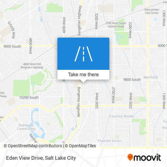 Eden View Drive map