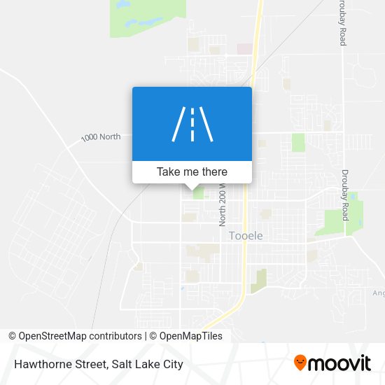 Hawthorne Street map