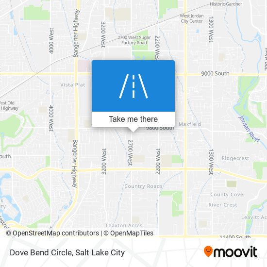 Dove Bend Circle map