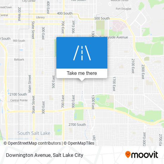 Downington Avenue map