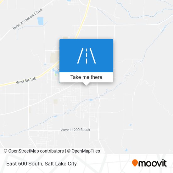 East 600 South map