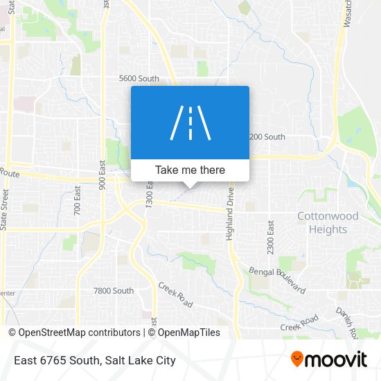 Mapa de East 6765 South