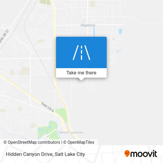 Hidden Canyon Drive map