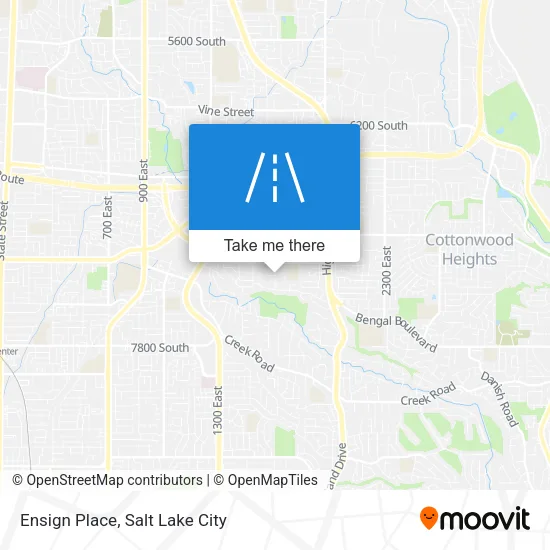 Ensign Place map
