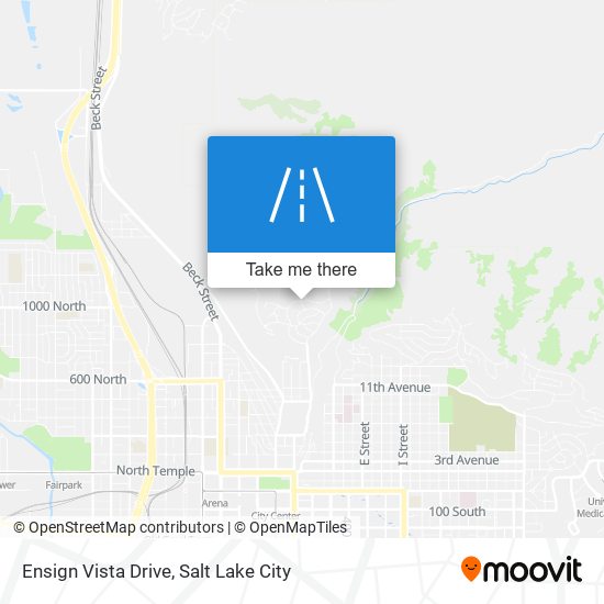 Ensign Vista Drive map