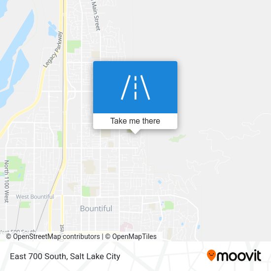 East 700 South map