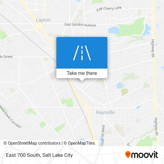 East 700 South map