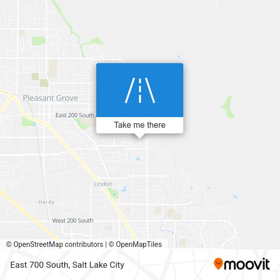 East 700 South map