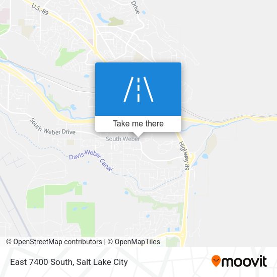East 7400 South map