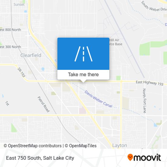 Mapa de East 750 South
