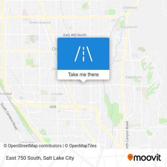 Mapa de East 750 South