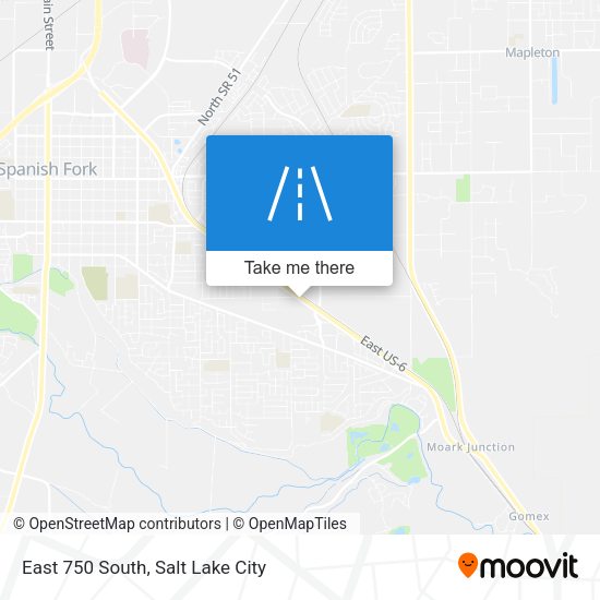 Mapa de East 750 South