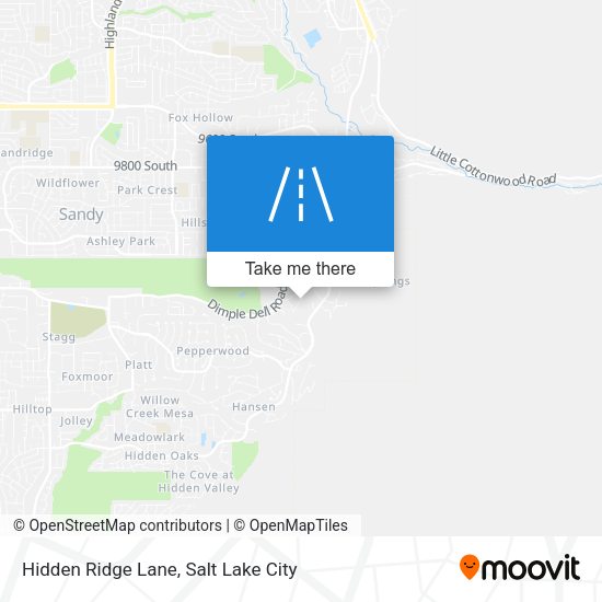 Hidden Ridge Lane map