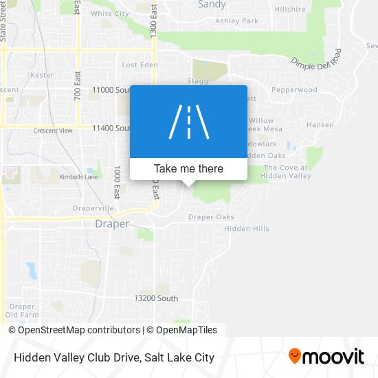 Hidden Valley Club Drive map