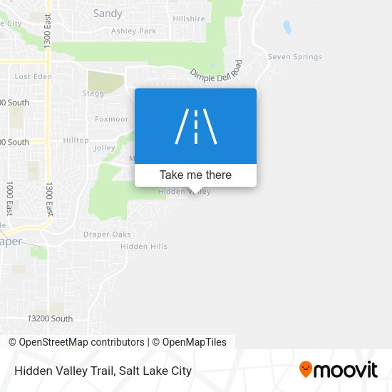 Mapa de Hidden Valley Trail