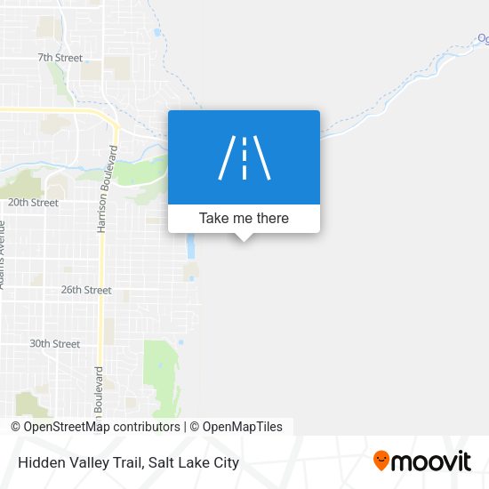 Mapa de Hidden Valley Trail