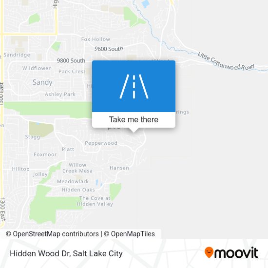 Hidden Wood Dr map