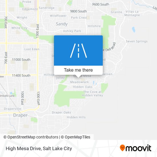 High Mesa Drive map