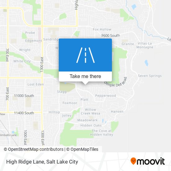 High Ridge Lane map